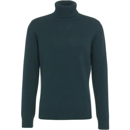 Turtlenecks, male, , Size: L Knit Turtleneck Sweater Aw24 - Kangra - Modalova