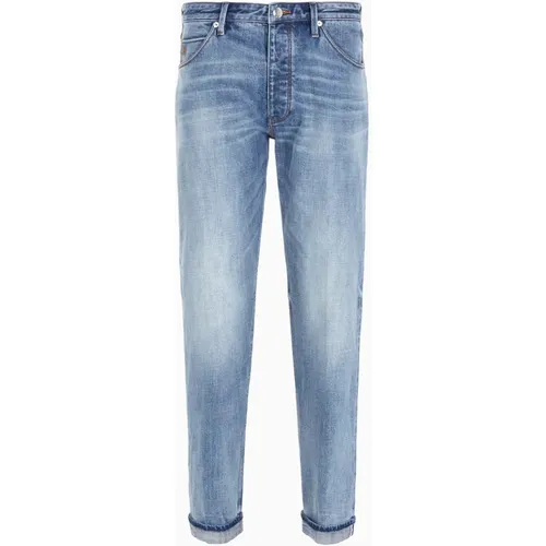 Bequeme und moderne Jeans mit niedriger Taille , Herren, Größe: W33 - Emporio Armani - Modalova
