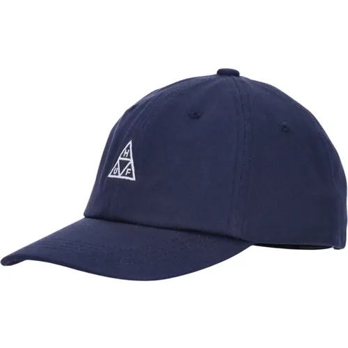 Essential Curved Visor Cap Indigo , male, Sizes: ONE SIZE - HUF - Modalova