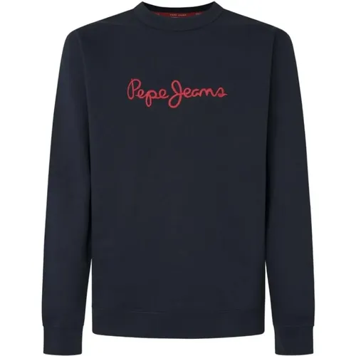 Sweatshirts, male, , Size: M New Joe Crew Sweatshirt - Pepe Jeans - Modalova