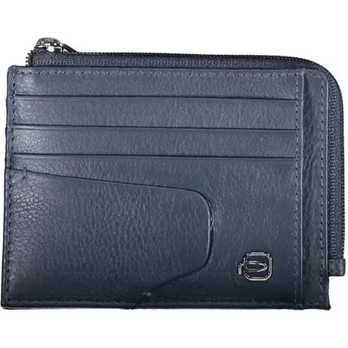 Elegant Leather Cardholder with Rfid Blocker , male, Sizes: ONE SIZE - Piquadro - Modalova