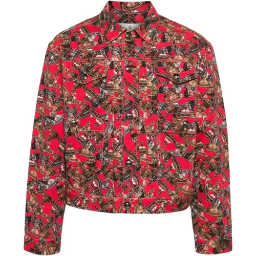 Crazy Orb Print Jacket , male, Sizes: S, M - Vivienne Westwood - Modalova