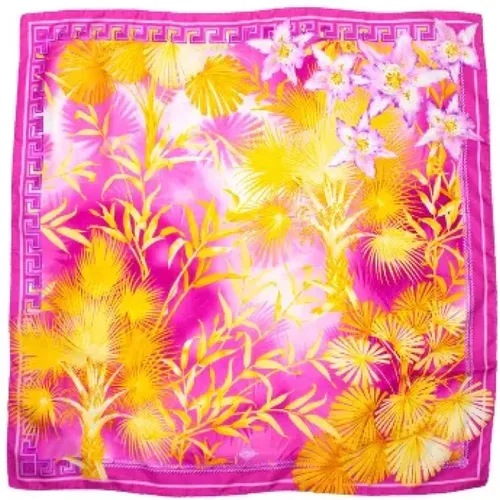 Pre-owned Scarves, female, , Size: ONE SIZE Pre-owned Silk scarves - Versace Pre-owned - Modalova