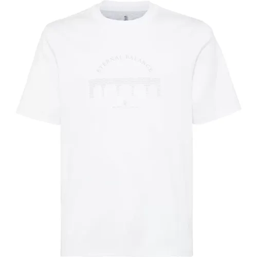 Stilvolle T-Shirts und Polos , Herren, Größe: M - BRUNELLO CUCINELLI - Modalova