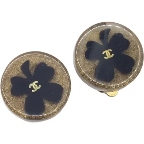 Pre-owned Jewellery, female, , Size: ONE SIZE Pre-owned Metal earrings - Chanel Vintage - Modalova