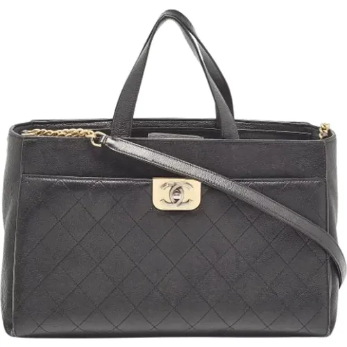 Pre-owned Leather totes , female, Sizes: ONE SIZE - Chanel Vintage - Modalova