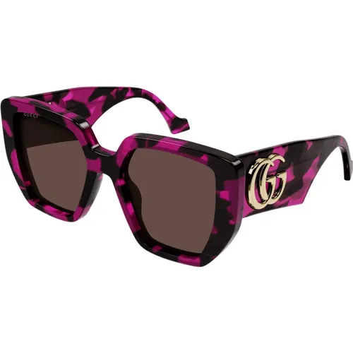 Square Sunglasses - Trendy Urban Style , unisex, Sizes: 54 MM - Gucci - Modalova