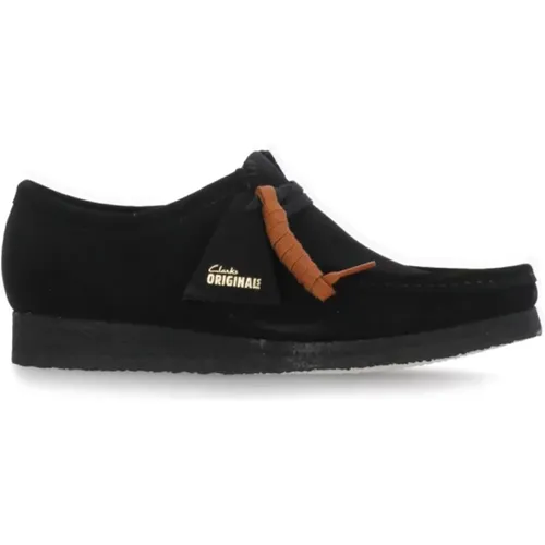 Schwarze flache Schuhe Loafers Eckige Zehe - Clarks - Modalova
