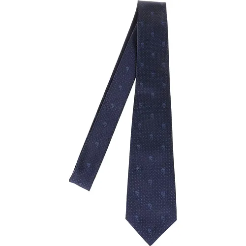 Black Ties for Men Aw24 , male, Sizes: ONE SIZE - alexander mcqueen - Modalova