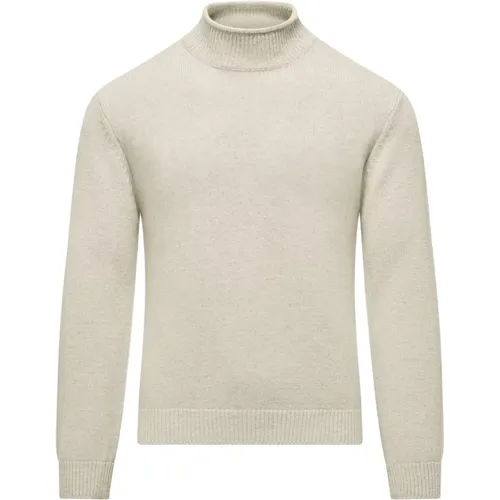 Turtlenecks, male, , Size: L Soft Wool Mock Neck Sweater - BomBoogie - Modalova