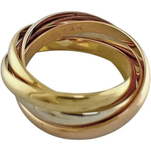 Pre-owned Jewellery, female, , Size: ONE SIZE Pre-owned Rose Gold rings - Cartier Vintage - Modalova