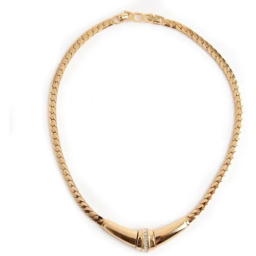 Pre-owned Jewellery, female, , Size: ONE SIZE Pre-owned subtile necklace - Dior Vintage - Modalova