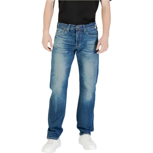 Straight Jeans, male, , Size: W29 L32 Deryck Regular-Fit Jeans - Replay - Modalova