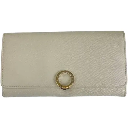 Pre-owned Wallets, female, , Size: ONE SIZE Pre-owned Leather wallets - Bvlgari Vintage - Modalova