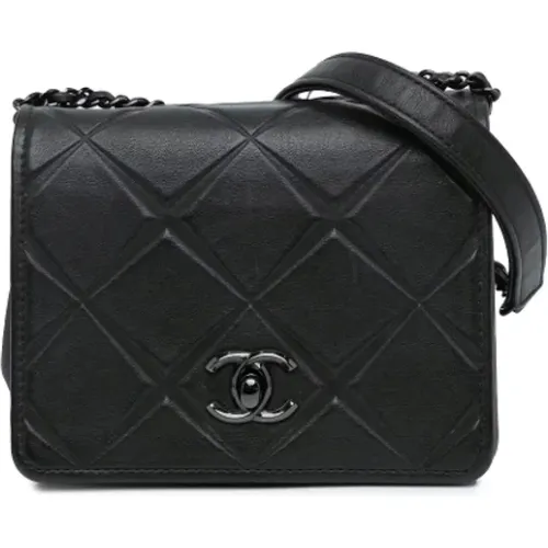 Pre-owned Cross Body Bags, female, , Size: ONE SIZE Pre-owned Leather crossbody-bags - Chanel Vintage - Modalova