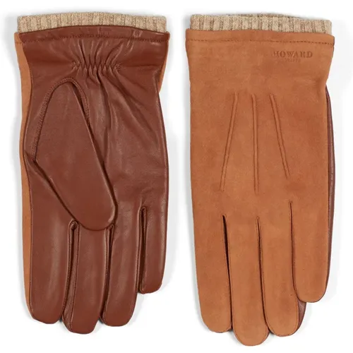 Gloves, male, , Size: L Premium Suede and Leather Gloves - Howard London - Modalova