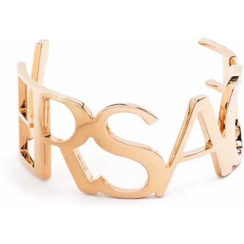 Goldene Buchstaben Messing Armband Italien - Versace - Modalova