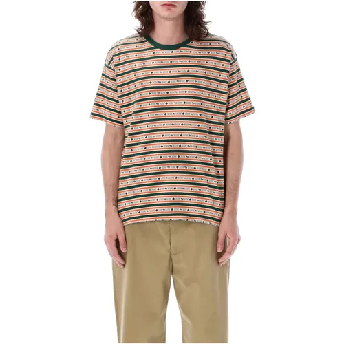 Green Striped Scottie Jacquard T-Shirt , male, Sizes: L, XL - Bode - Modalova