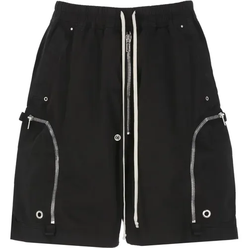 Cotton Bermuda Shorts with Pockets , male, Sizes: M - Rick Owens - Modalova