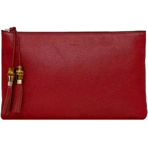 Pre-owned Clutches, female, , Size: ONE SIZE Pre-owned Leather gucci-bags - Gucci Vintage - Modalova