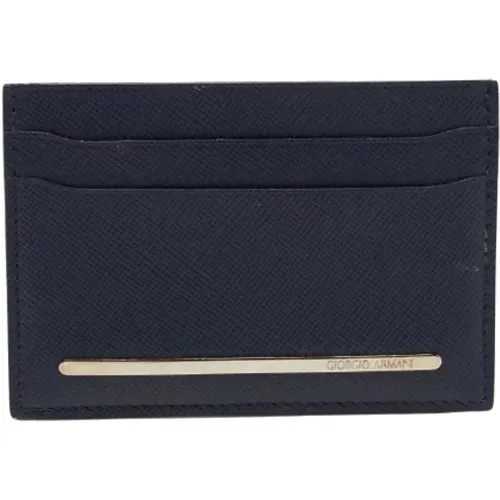 Pre-owned Wallets, female, , Size: ONE SIZE Pre-owned Leather wallets - Armani Pre-owned - Modalova