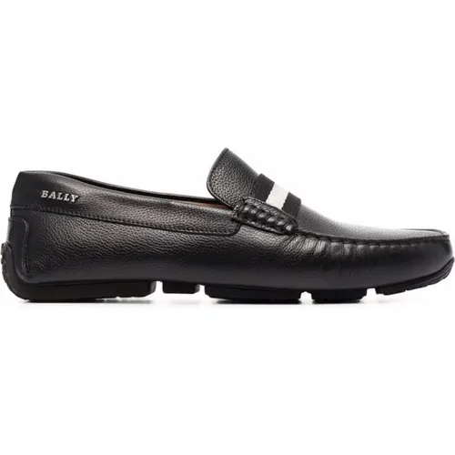 Schwarze Leder Crossover-Loafers , Herren, Größe: 40 EU - Bally - Modalova