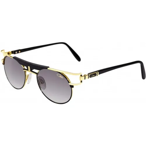 Gold Metal Sunglasses with Gray Lenses , unisex, Sizes: 50 MM - Cazal - Modalova