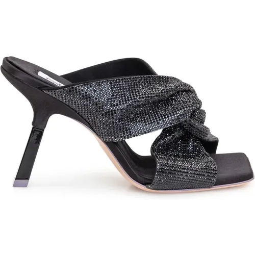 Strass Mule Sandalen , Damen, Größe: 39 EU - Sebastian Milano - Modalova