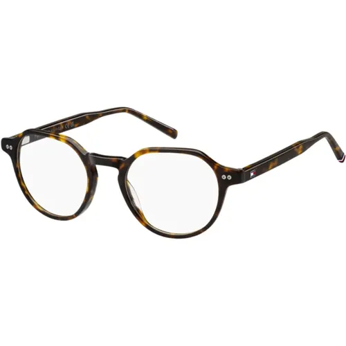 Dark Havana Eyewear Frames TH 2128 , unisex, Sizes: 50 MM - Tommy Hilfiger - Modalova