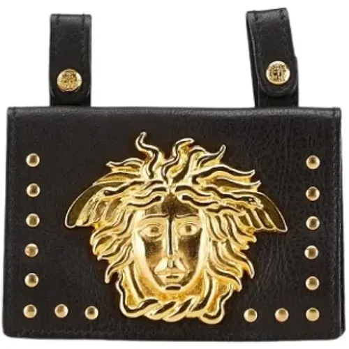 Pre-owned Clutches, female, , Size: ONE SIZE Pre-owned Leather pouches - Versace Pre-owned - Modalova