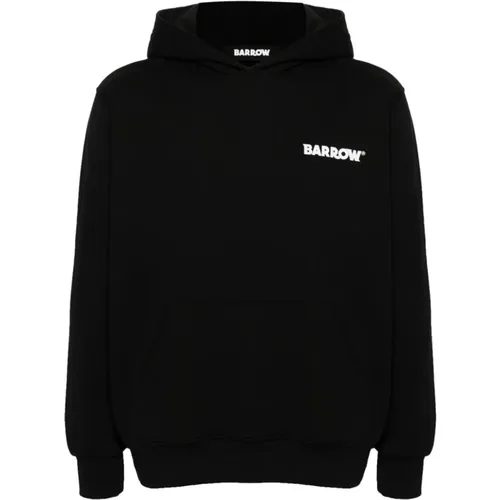 Schwarzer Hoodie F4Bwuahs151 , Herren, Größe: M - BARROW - Modalova