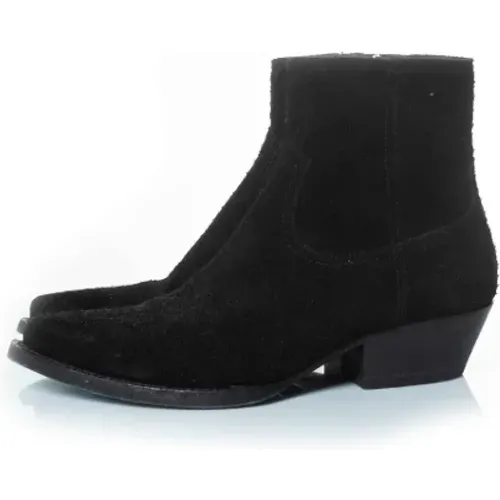 Pre-owned Suede boots , female, Sizes: 3 UK - Yves Saint Laurent Vintage - Modalova