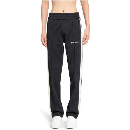 Logo Track Pants Schwarz Streifen Regular , Herren, Größe: L - Palm Angels - Modalova