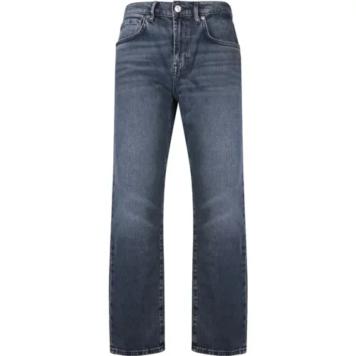 Blaue Jeans Chic Urbaner Stil , Damen, Größe: W25 - 7 For All Mankind - Modalova