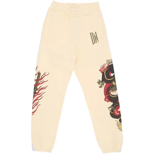 Dragon Sweatpants Fleece Tracksuit , male, Sizes: XL - Dolly Noire - Modalova