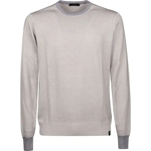 Round Neck Sweater , male, Sizes: L, M, XL, 2XL - Fay - Modalova