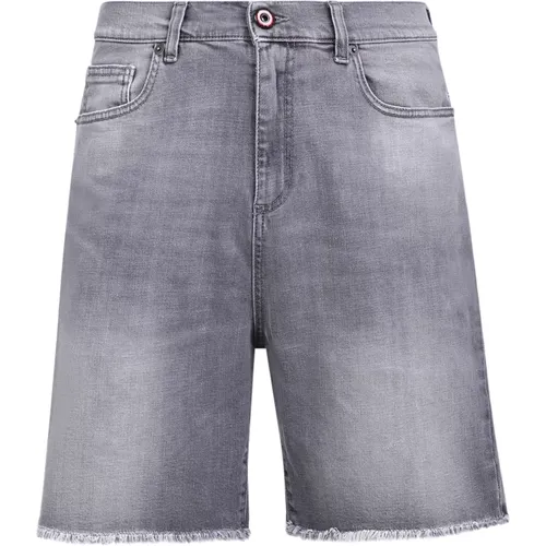 Denim Shorts, male, , Size: W36 Grey Bermuda Shorts for Men - Vision OF Super - Modalova