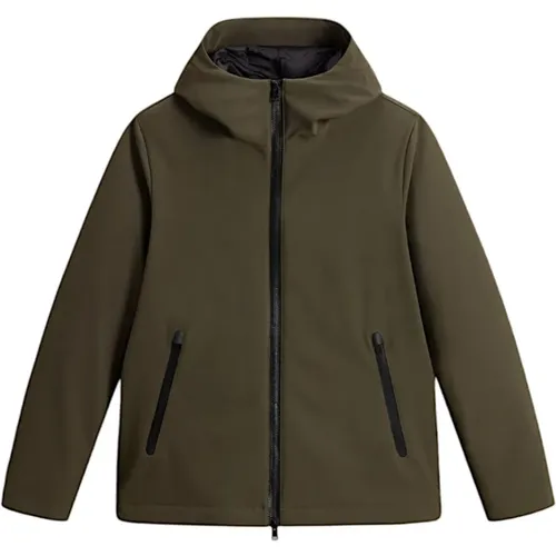 Grüne Pacific Soft Shell Jacke - Woolrich - Modalova