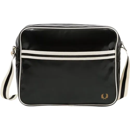 Adjustable Strap Briefcase with Zip Closure , male, Sizes: ONE SIZE - Fred Perry - Modalova