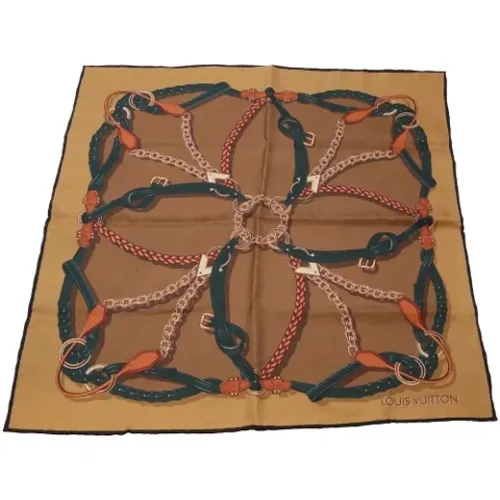 Pre-owned Silk scarves , female, Sizes: ONE SIZE - Louis Vuitton Vintage - Modalova