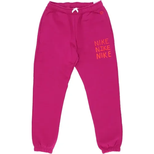 Sweatpants, male, , Size: L Dynamic Berry Fleece Joggers Tracksuit Pants - Nike - Modalova