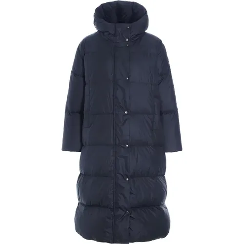 Feather Down Oversize Coat Dark Midnight , female, Sizes: L, S - Bitte Kai Rand - Modalova