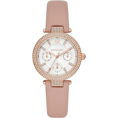 Watches, female, , Size: ONE SIZE Elegant Rosegold Quartz Ladies Watch - Michael Kors - Modalova