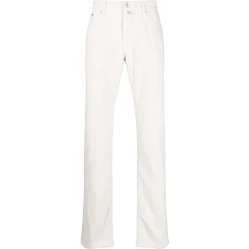 Handmade Bard Blended Cotton Pants , male, Sizes: W31, W32 - Jacob Cohën - Modalova