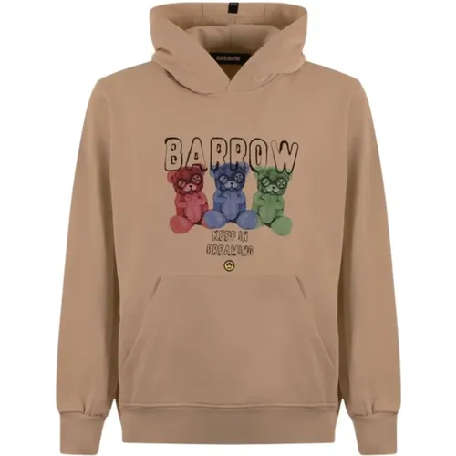 Brauner Unisex Hoodie - F4Bwuahs041 - BARROW - Modalova