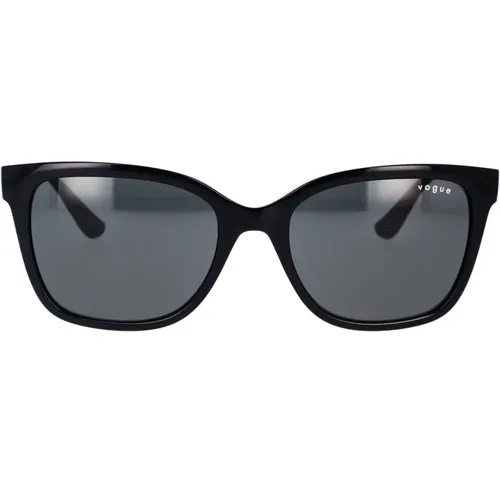 Stilvolle Sonnenbrille mit dunkelgrauen Gläsern - Vogue - Modalova