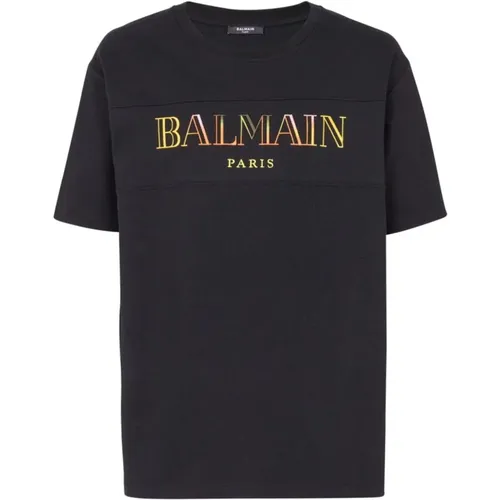 T-Shirts, male, , Size: S Multicolour T-Shirt & Polo Collection Aw24 - Balmain - Modalova