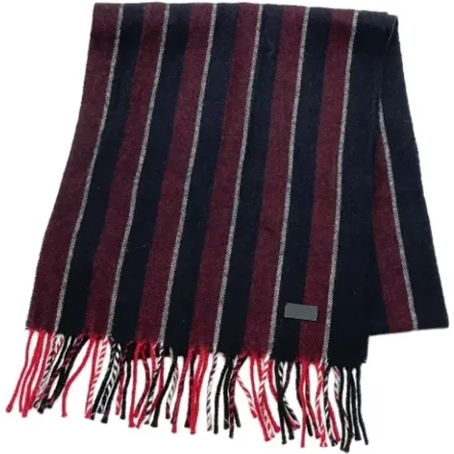 Pre-owned Wool scarves , female, Sizes: ONE SIZE - Yves Saint Laurent Vintage - Modalova