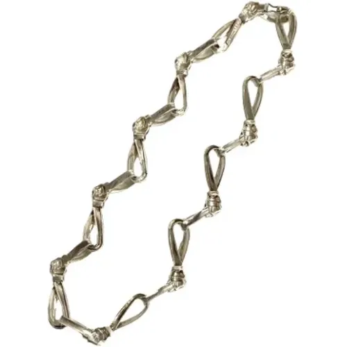 Pre-owned Jewellery, female, , Size: ONE SIZE Pre-owned Silver necklaces - Tiffany & Co. Pre-owned - Modalova