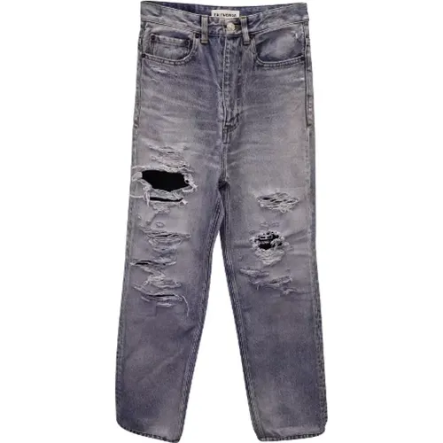 Pre-owned Cotton jeans , female, Sizes: XL - Balenciaga Vintage - Modalova